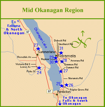 Map of Mid Okanagan Valley wine region and link