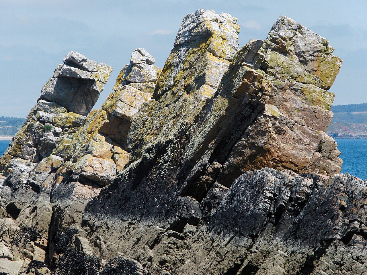 Les rochers de la pointe du Kador à Morgat