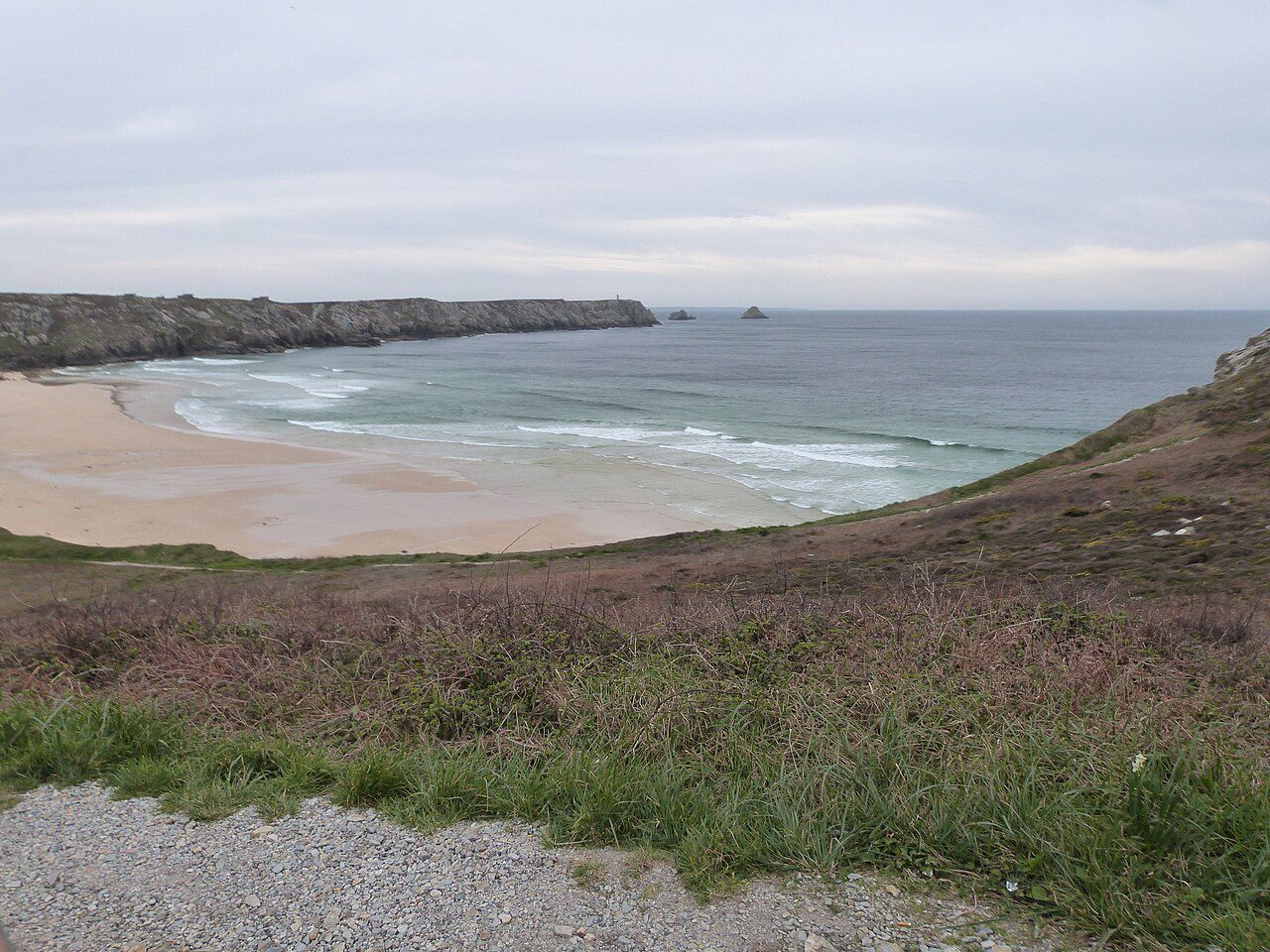 La plage sauvage de Pen-Hat à Camaret-sur-Mer