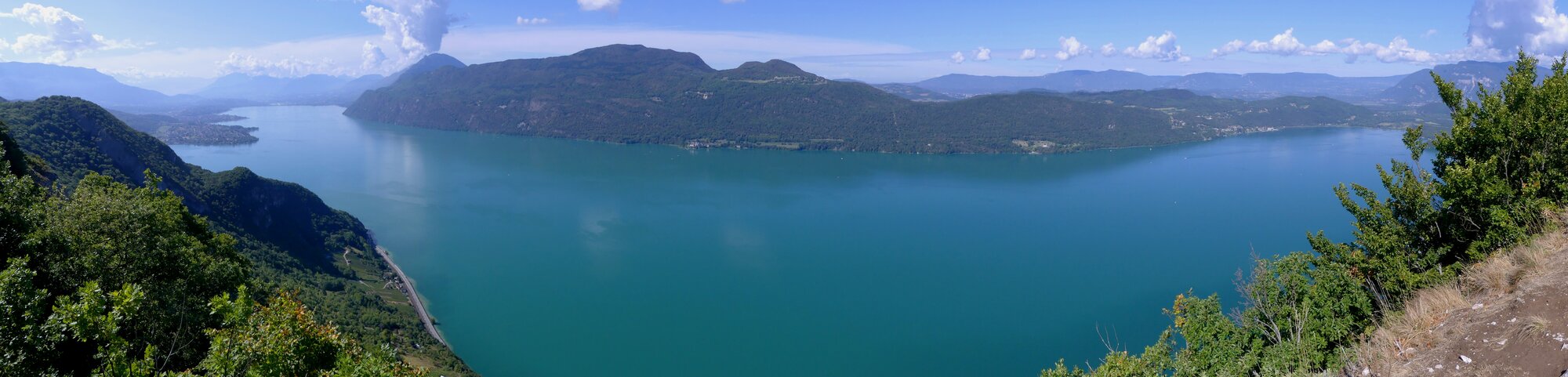 Panorama sur le lac du Bourget depuis la Chambotte