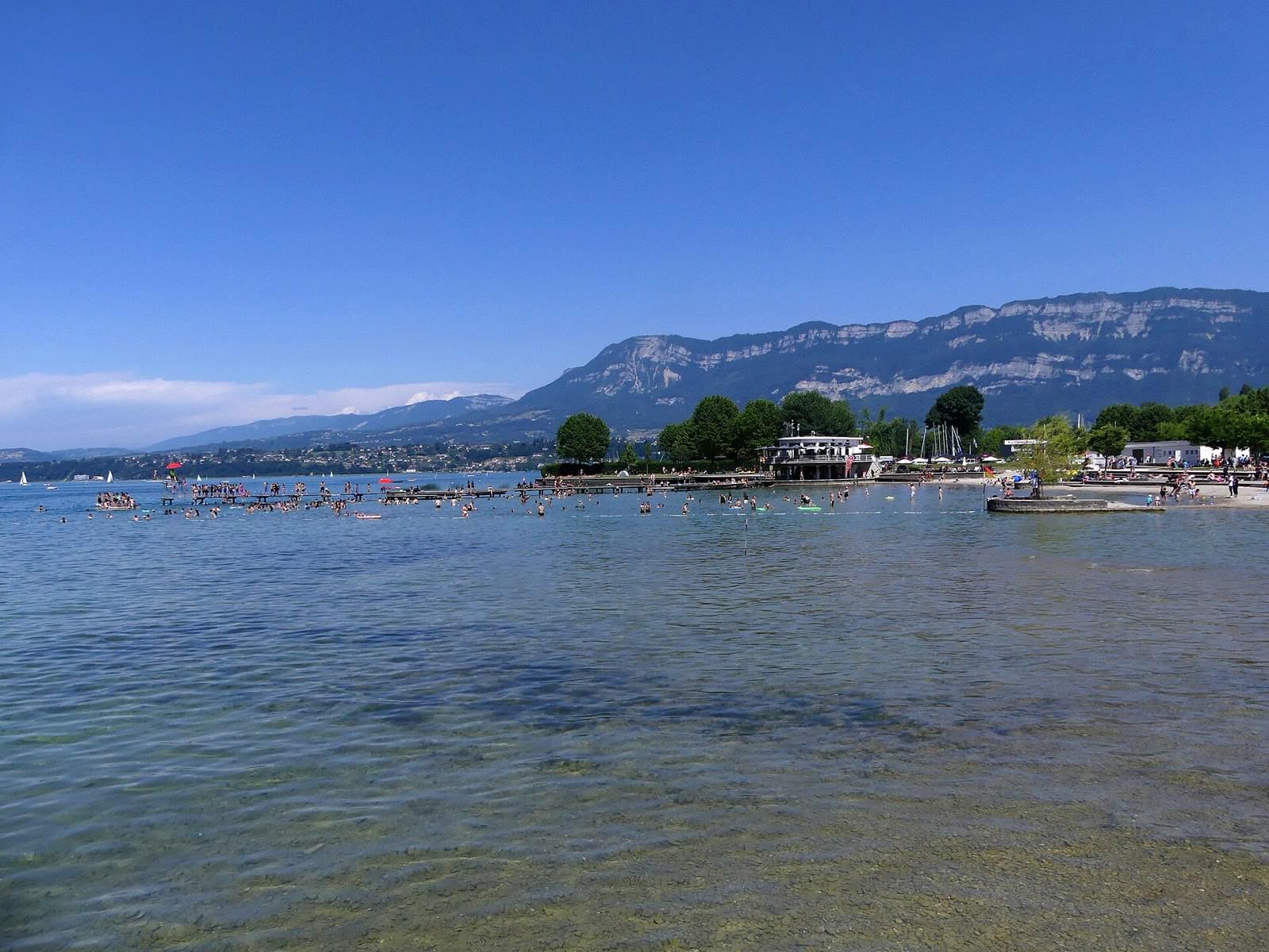 Vue sur le lac du Bourget depuis le belvédère de la Chambotte
